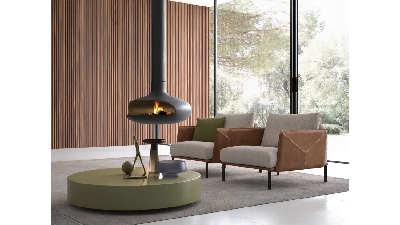 Tavolino rotondo Bodytalk di Alpa Salotti