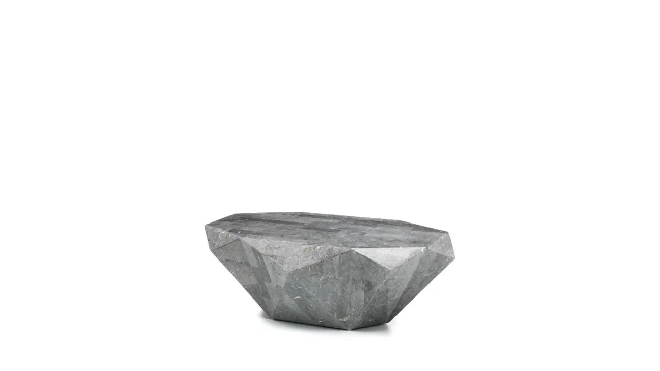 Tavolino in pietra fossile Diamond Medium di Stones