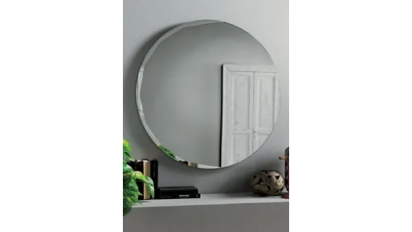 Specchio tondo Hara con molatura laterale di Capodarte