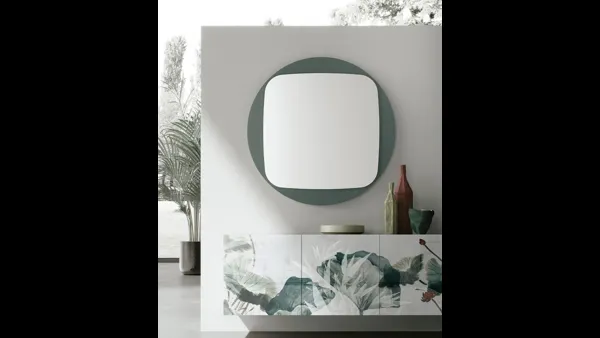 Specchio Space con cornice in vetro di Target Point