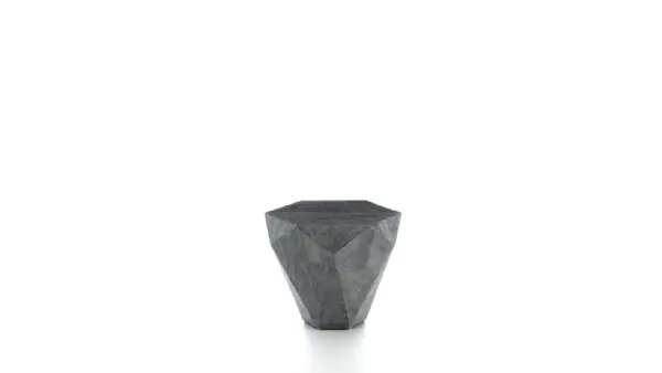 Tavolino Diamond Small in pietra fossile di Stones