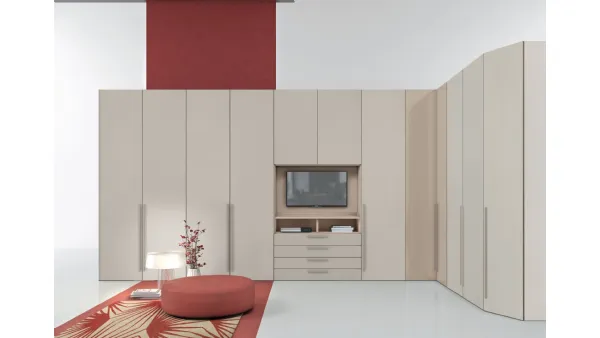 Armadio Golf One con Porta Tv W107 di Colombini Casa
