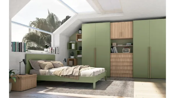 Armadio con ante battenti Volo Jolly M305V in melaminico di Colombini Casa