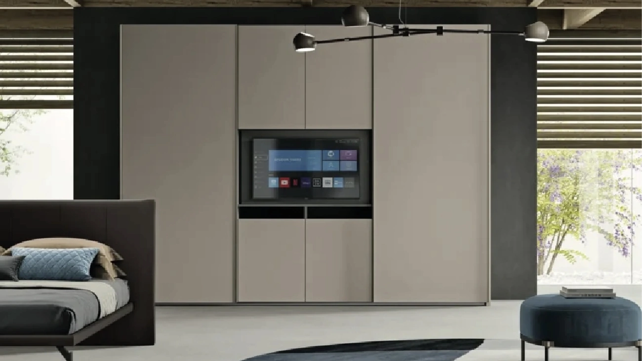 Armadio con anta scorrevole Young TV di Artigianmobili