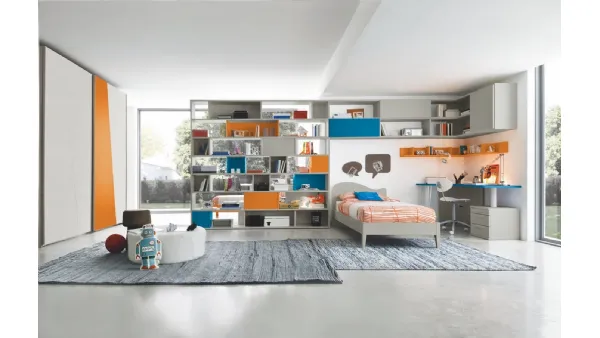 Cameretta componibile Golf C125 in melaminico di Colombini Casa