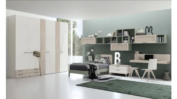 Cameretta componibile Golf C126 in melaminico di Colombini Casa