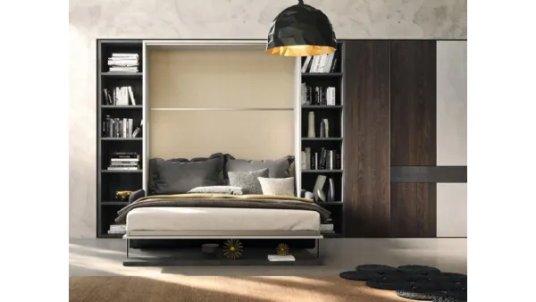 Letto a scomparsa Casanova composizione 4001 di 2B Italia