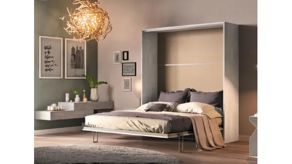 Letto matrimoniale a scomparsa aperto Casanova 4010 di 2B Italia
