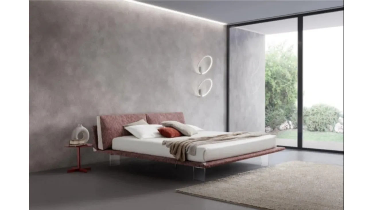 Letto in tessuto Butterfly di Alpa Salotti