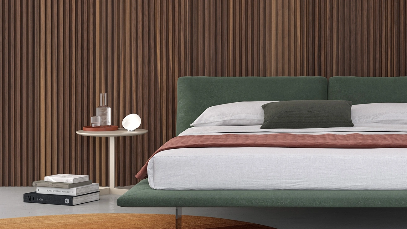 Letto in tessuto Butterfly di Alpa Salotti