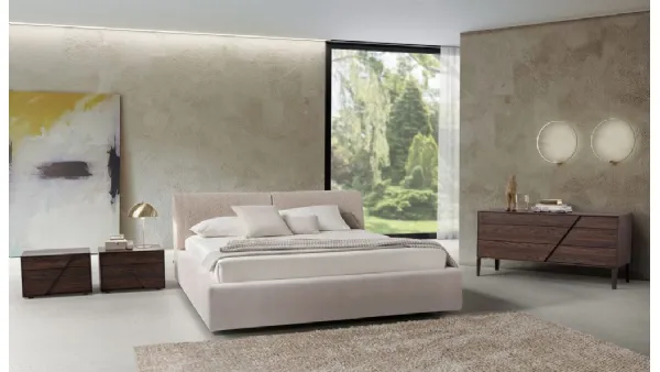 Letto Quintastrada in tessuto di Alpa Salotti
