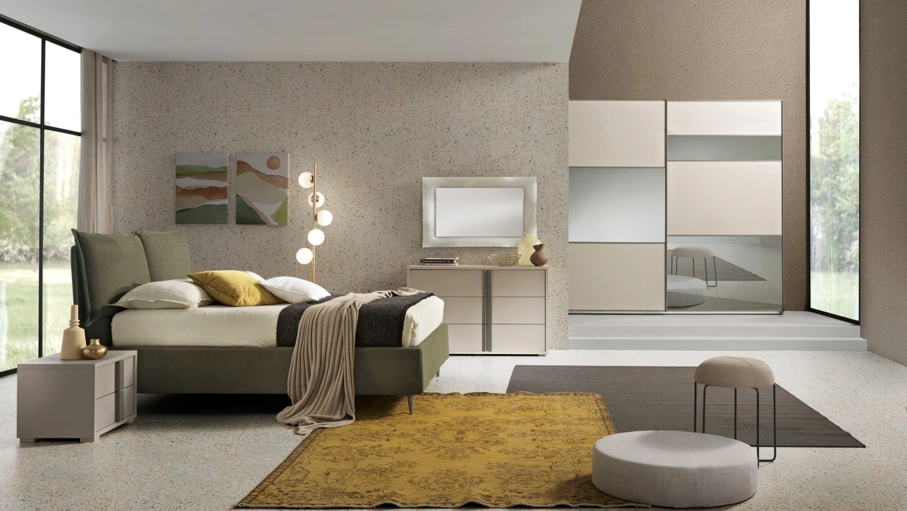 Letto Bristol con box contenitore di Gierre Mobili