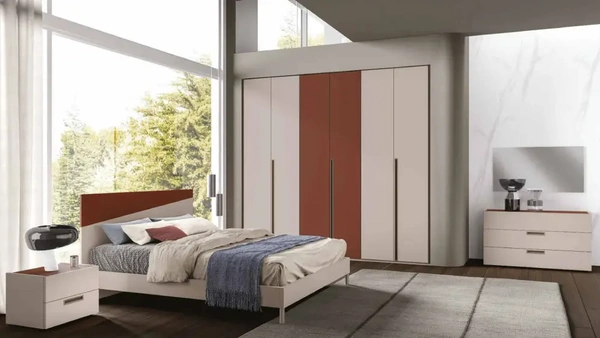 Letto con testiera Diagonal di Artigianmobili