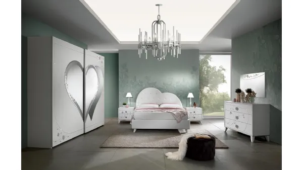 Letto Nancy Cuore con testiera sagomata di Mobil Più