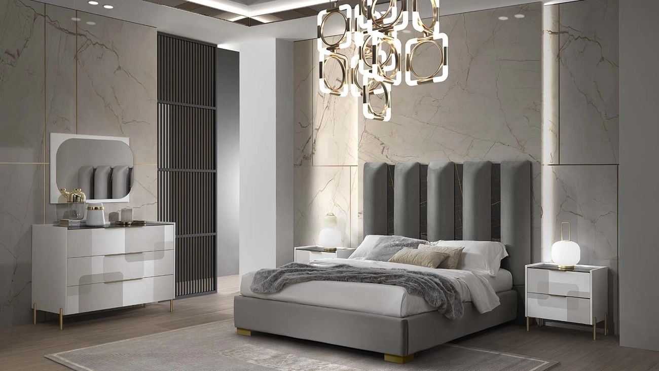 Letto Fantasy Luxury con testiera di Mobil Più