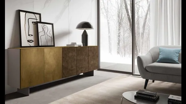 Madia Velvet 183 finitura Ossido Ottone e Corten di Artigianmobili