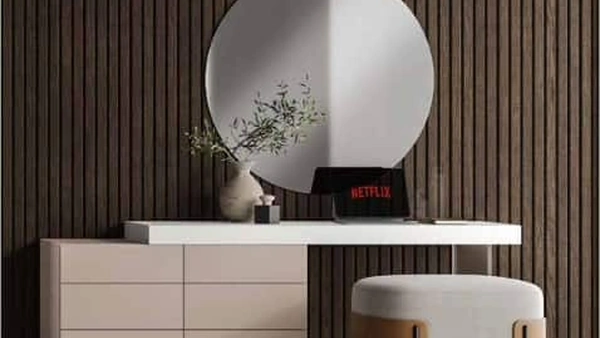 Madia Velvet 4-C4 con scrittoio di Artigianmobili