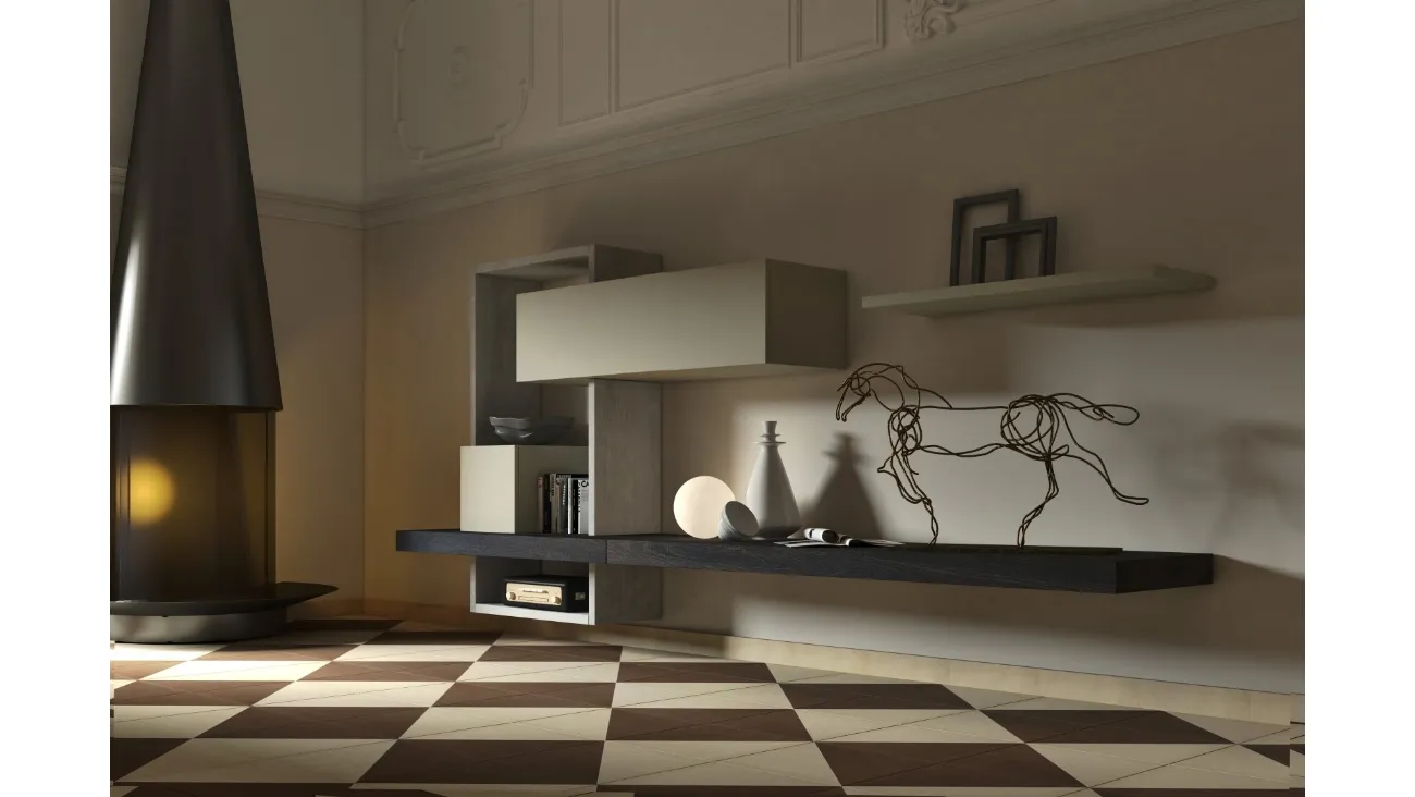Parete Attrezzata sospesa Club36 3004 di 2B Italia