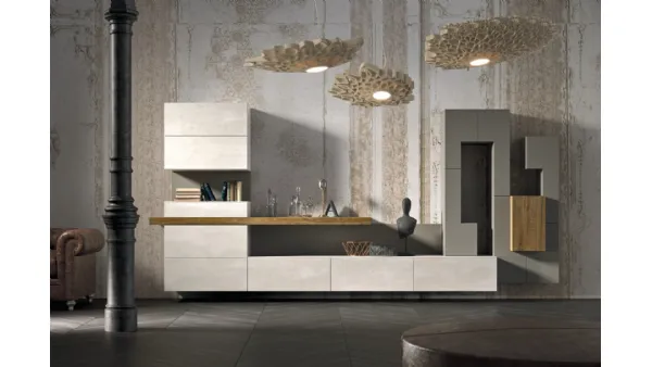Parete Attrezzata sospesa Club36 Elite 5017 di 2B Italia