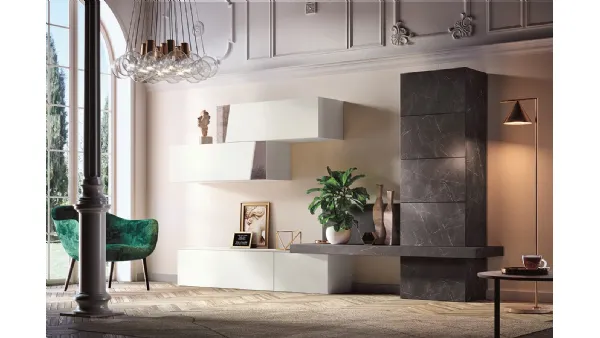 Parete Attrezzata Club Decor composizione 6013 di 2B Italia