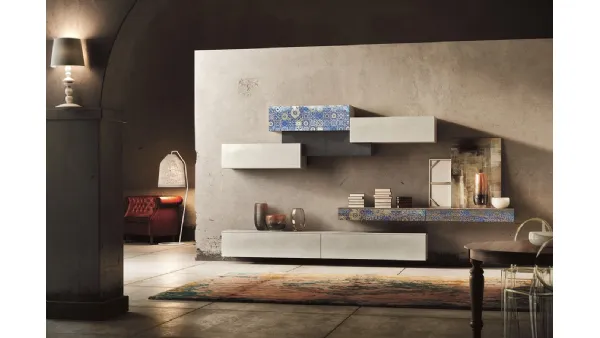 Parete Attrezzata Club Decor composizione 6020 di 2B Italia