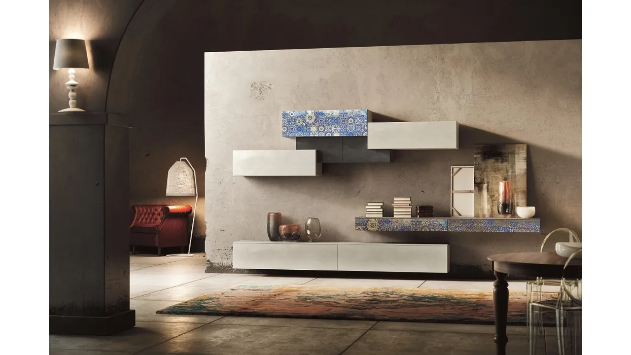 Parete Attrezzata Club Decor composizione 6020 di 2B Italia