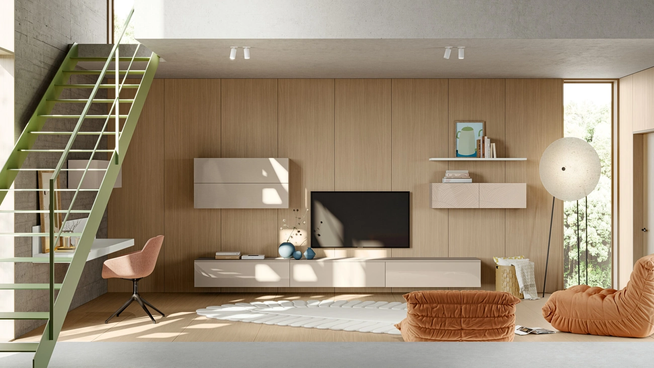 Parete Attrezzata Eclettica EG002 di Colombini Casa