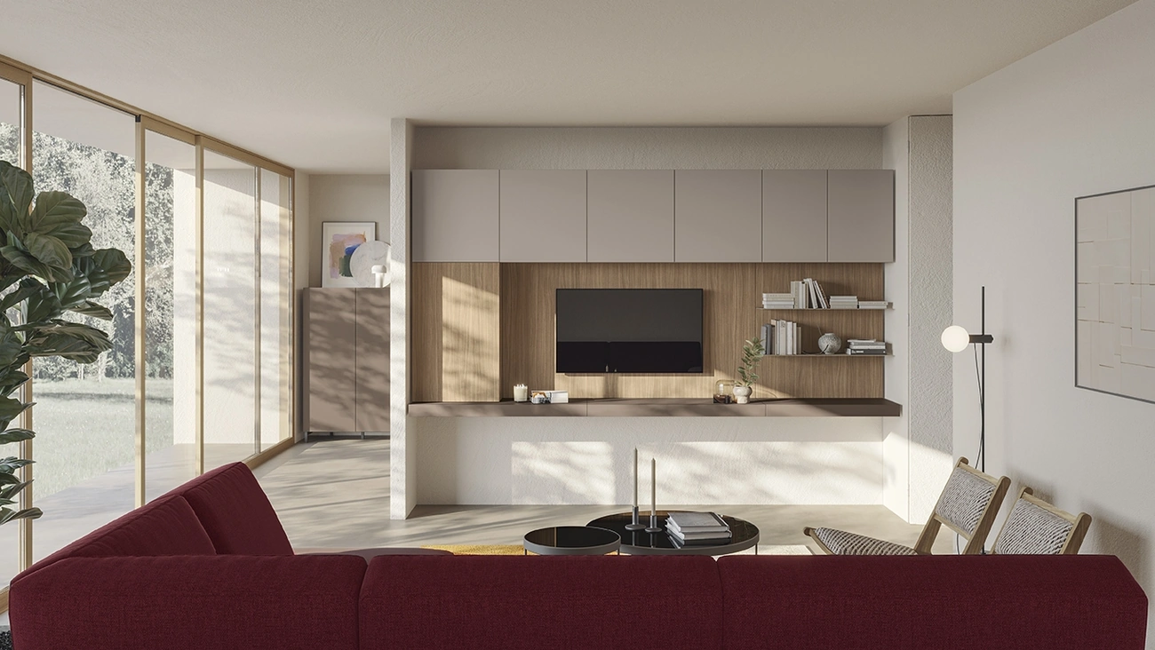 Parete Attrezzata Night & Day L01 di Colombini Casa