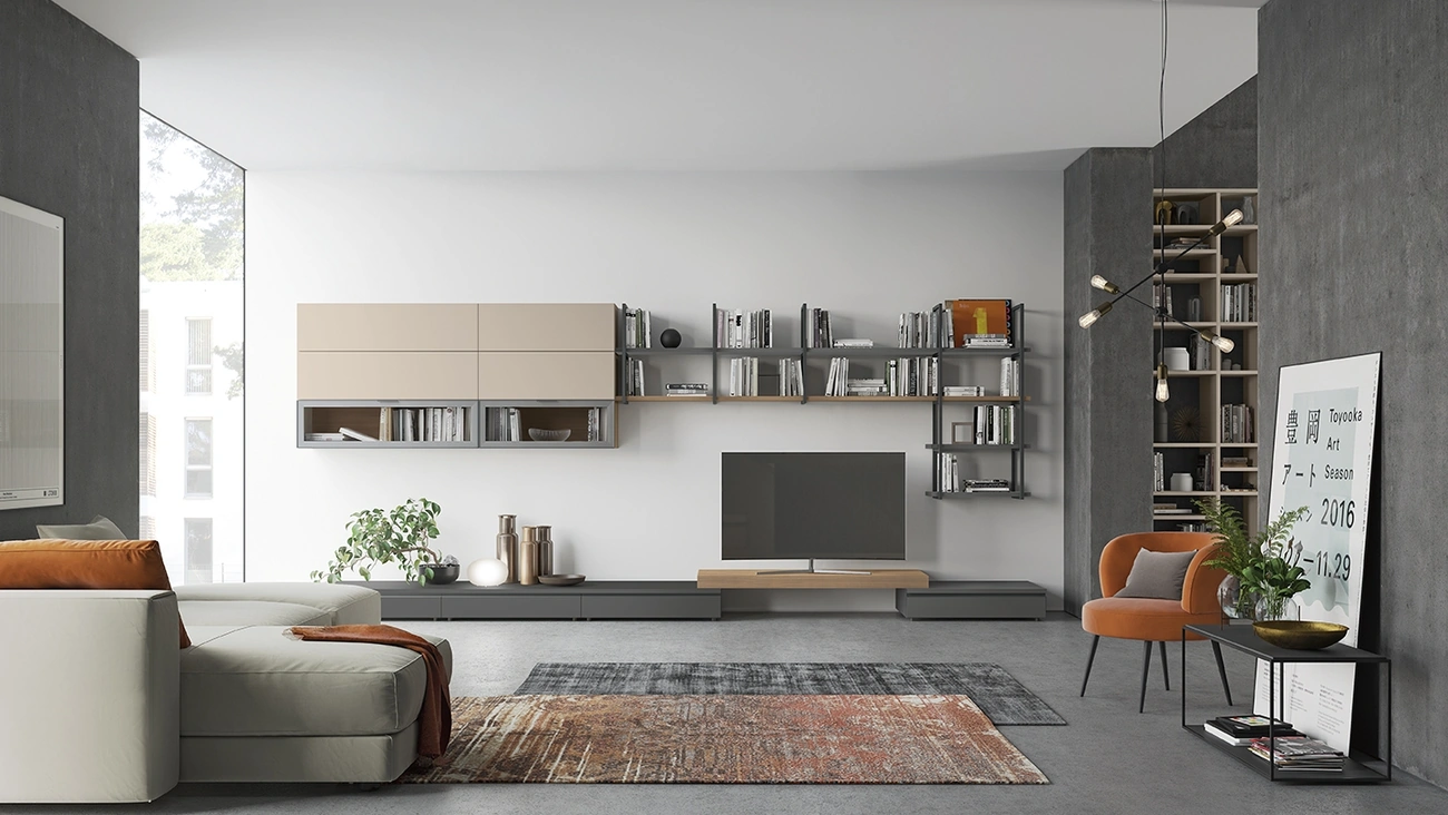 Parete Attrezzata Night & Day L20 di Colombini Casa