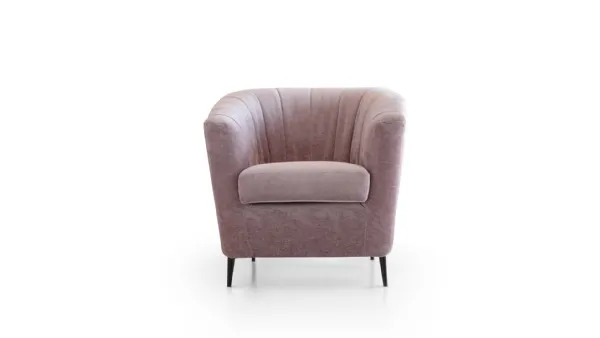 Poltroncina in pelle Ada di Aerre