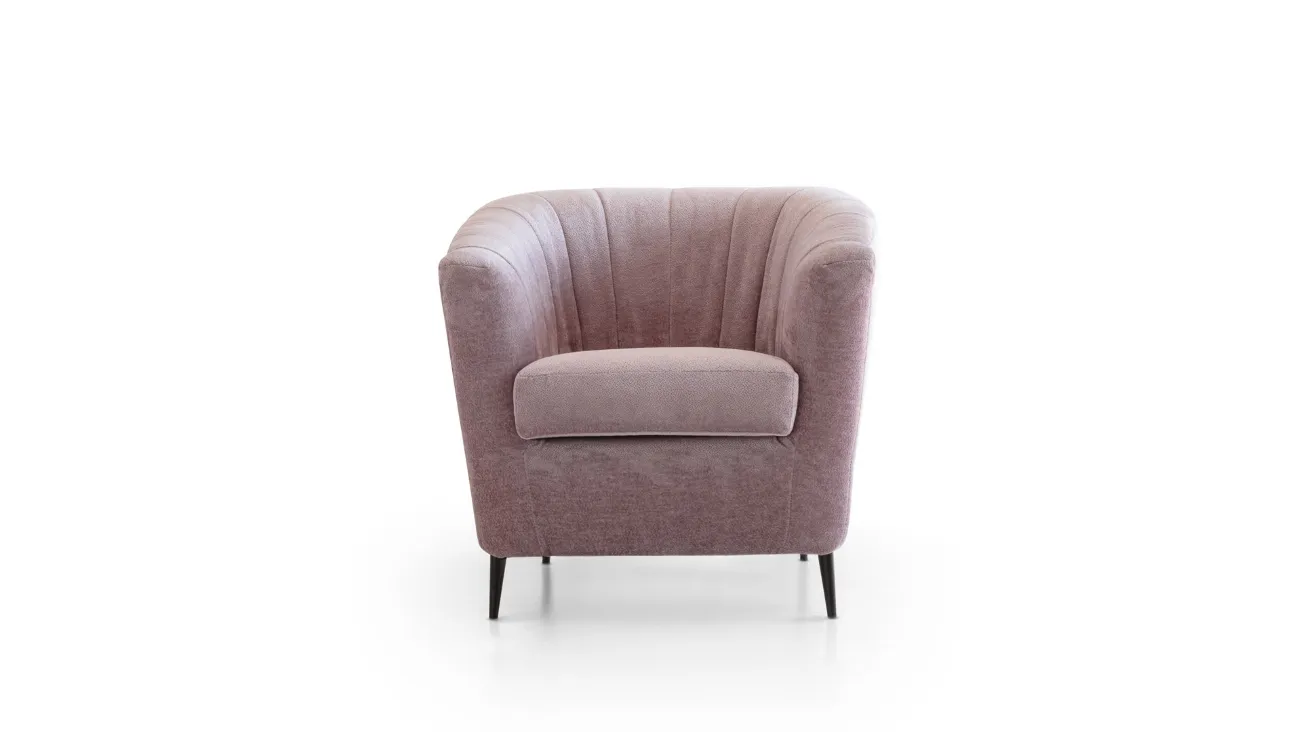 Poltroncina in pelle Ada di Aerre
