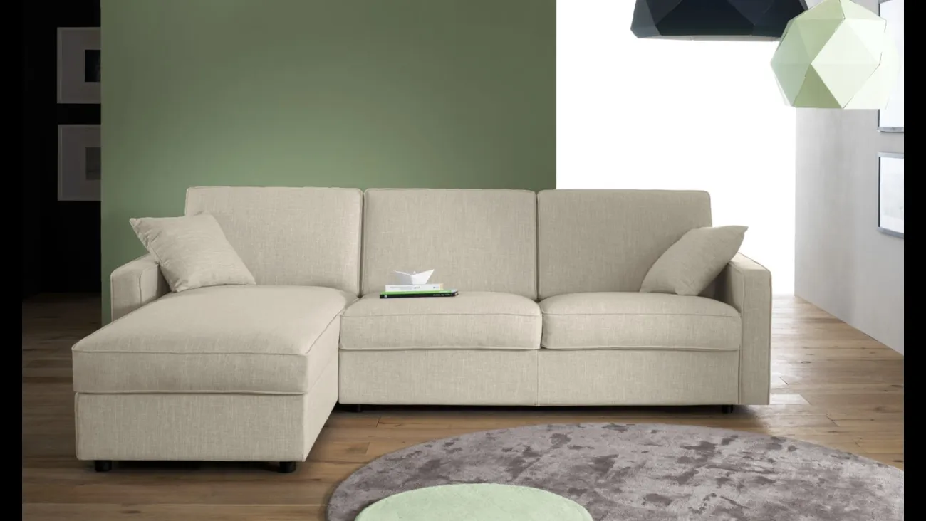 Divano Letto con penisola Alope di Gienne