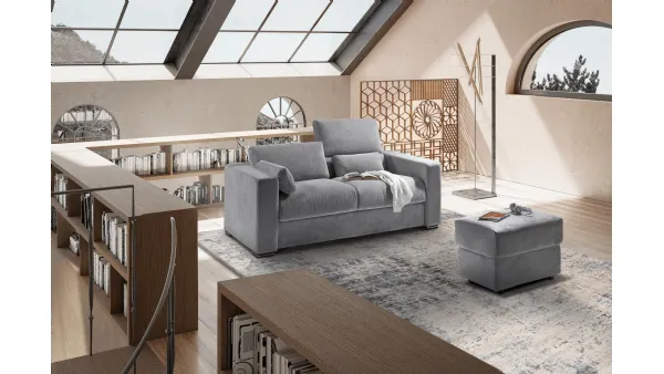 Divano Letto lineare in tessuto Denver de Il Benessere