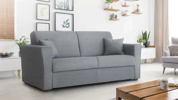 Divano letto in tessuto grigio Rubino di Aerre
