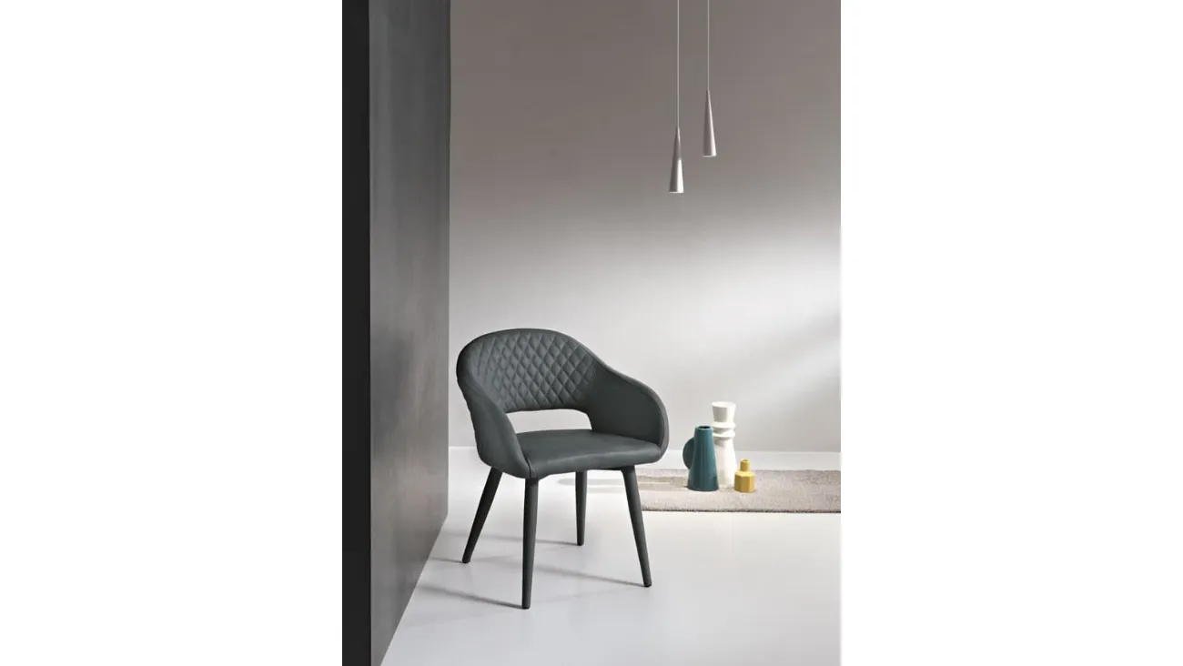 Sedia in ecopelle imbottita Living di Capodarte