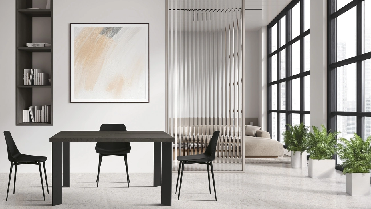 Tavolo Zenit in rovere e metallo di FGF Mobili