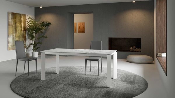 Tavolo Frame con top in ceramica di Stones