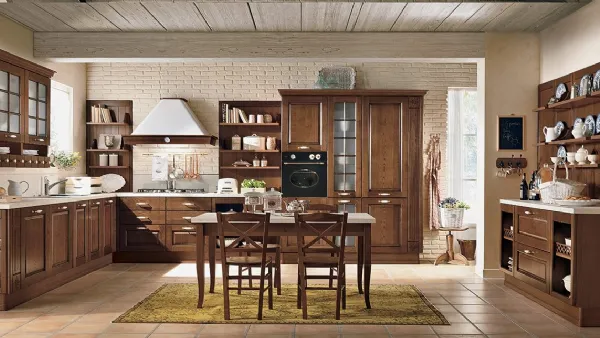 Cucina Classica angolare in legno Armonia 02 di Colombini Casa Artec