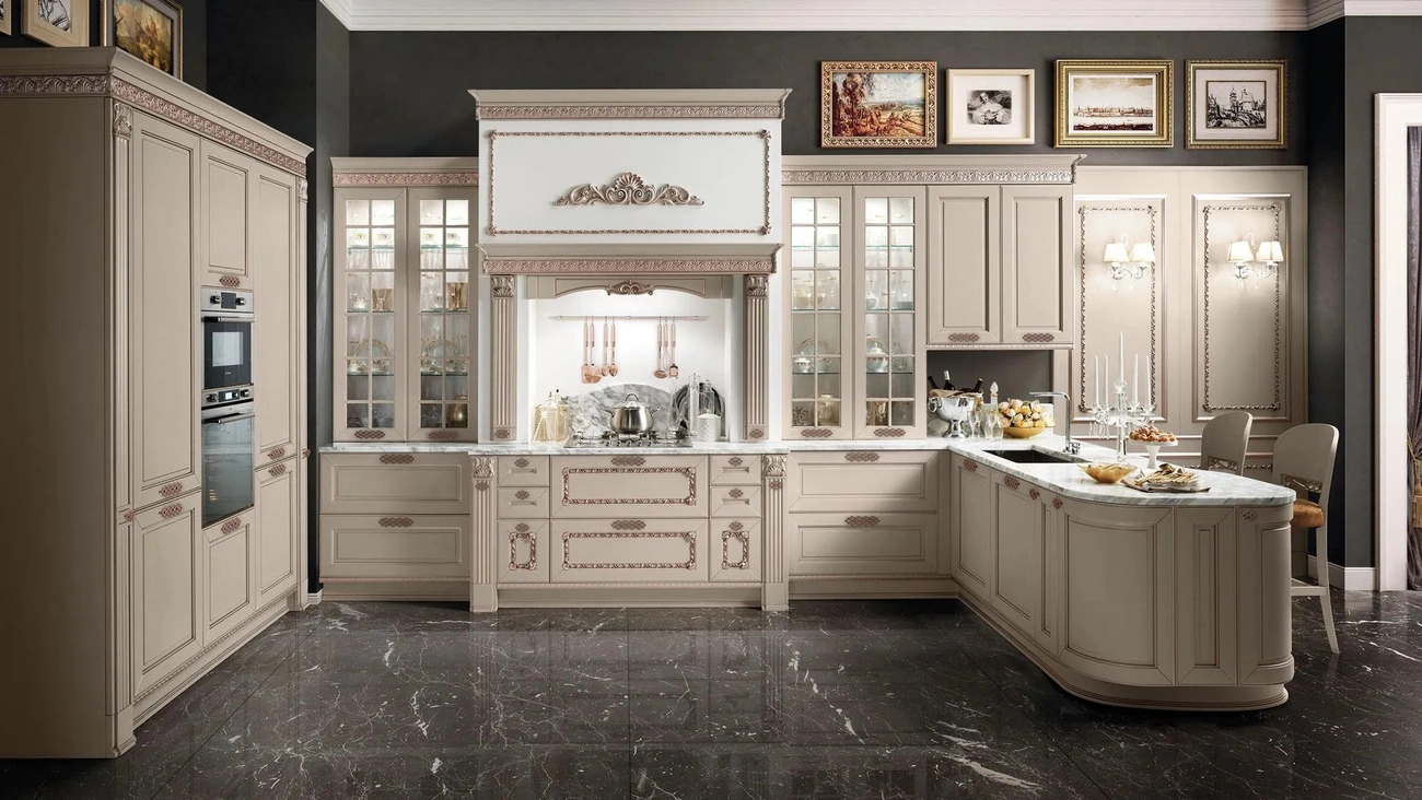 Cucina Classica con penisola Dolcevita 10 di Stosa