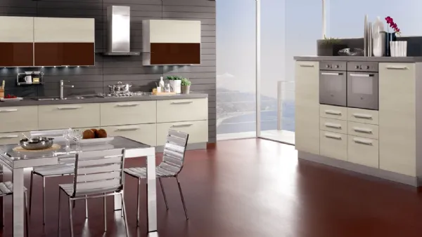 Cucina Moderna Brio in Pino Oregon di Mobilturi