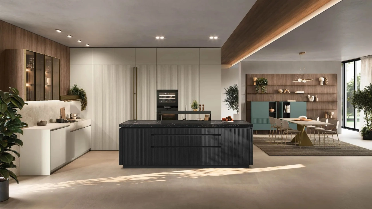 Cucina Moderna con isola Color Trend 01 di Stosa