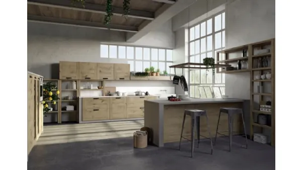 Cucina Moderna con penisola Convivium 01 di Fratelli Mirandola