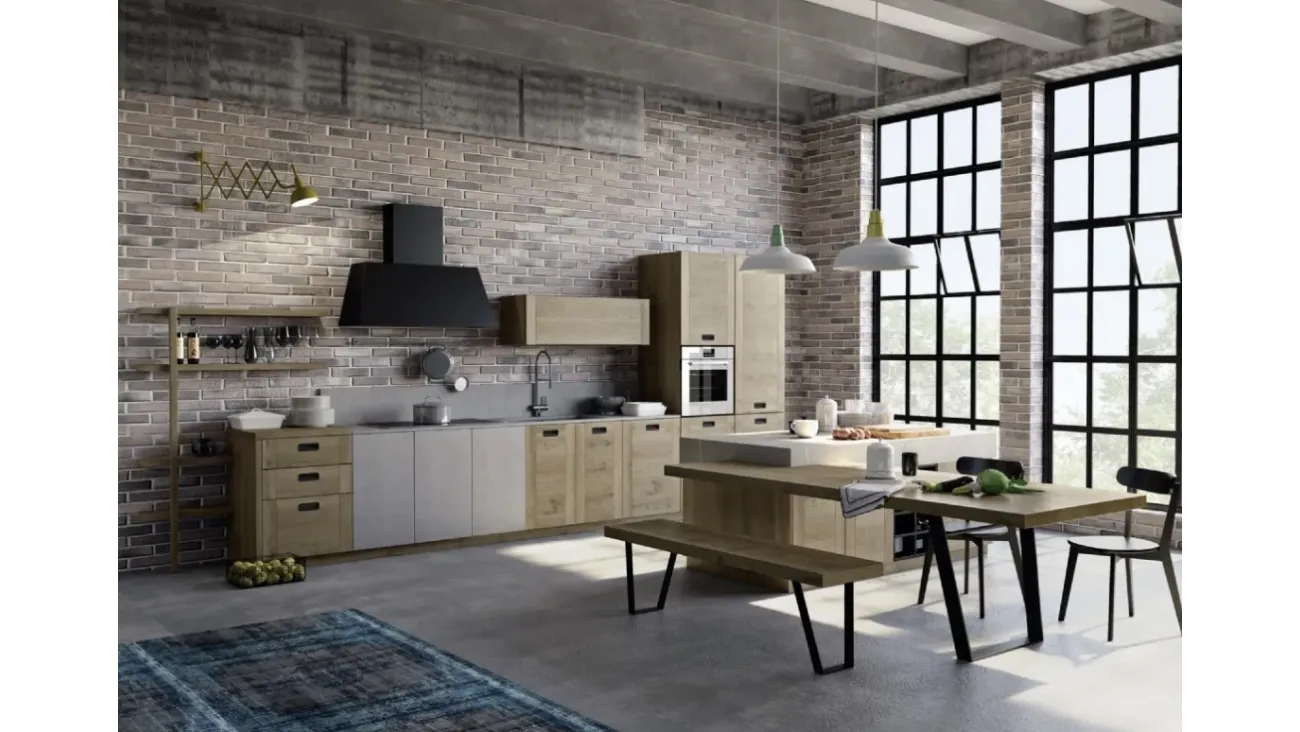 Cucina Moderna con isola Convivium 02 di Fratelli Mirandola