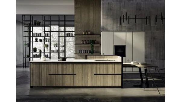 Cucina Moderna con isola New Step 02 di Fratelli Mirandola