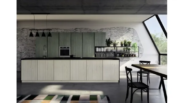 Cucina Moderna con isola New Step 04 di Fratelli Mirandola