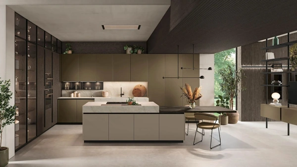 Cucina Moderna con isola Metropolis 01 di Stosa