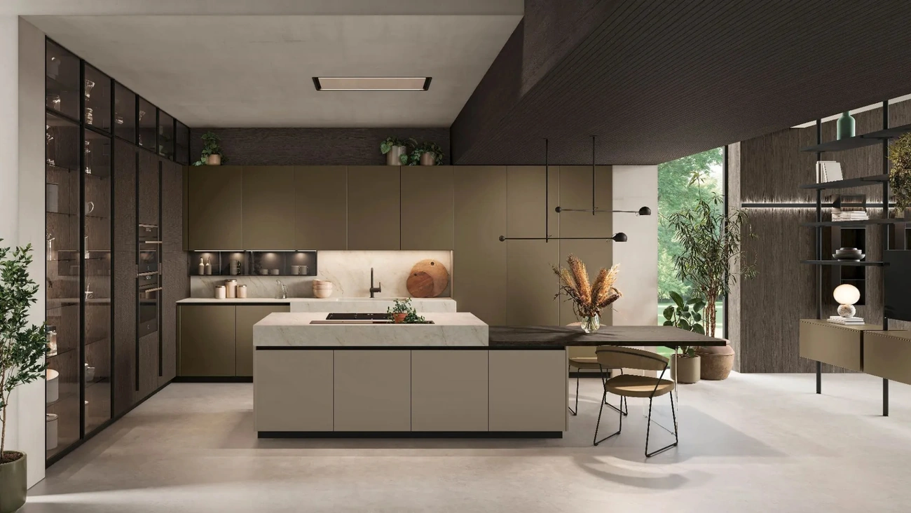 Cucina Moderna con isola Metropolis 01 di Stosa