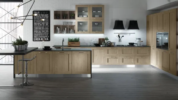 Cucina Moderna New Ego in Rovere Cocco di Mobilturi