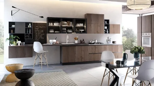 Cucina Moderna ad angolo Nala in Rovere Terra di Mobilturi