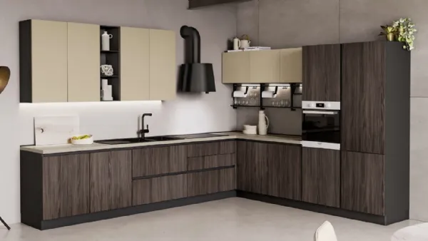 Cucina Moderna Sandy-03-Noce-e-Sabbia Net Cucine